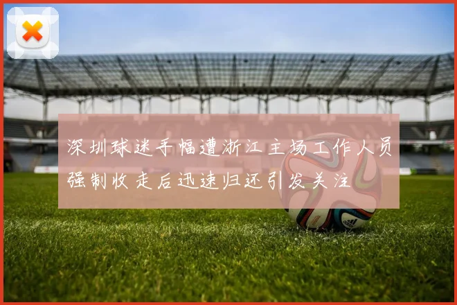 深圳球迷手幅遭浙江主场工作人员强制收走后迅速归还引发关注