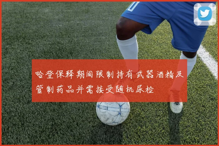 哈登保释期间限制持有武器酒精及管制药品并需接受随机尿检